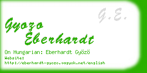 gyozo eberhardt business card